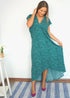 O/S The Kate Maxi Dress - Emerald Splash dubai outfit dress brunch fashion mums