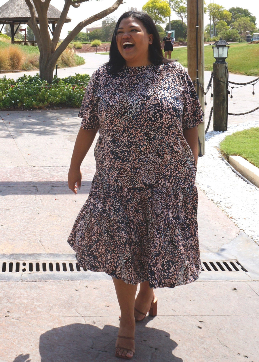 The Lakes Dress - Peacock Feathers dubai outfit dress brunch fashion mums