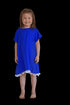 The Little Anywhere Dress - Royal Blue White Pom-poms dubai outfit dress brunch fashion mums