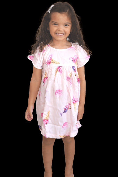 The Little 'O' Dress - Pink Ice Cream Sundae dubai outfit dress brunch fashion mums