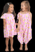 The Little 'O' Dress - Pink Striped Pineapples dubai outfit dress brunch fashion mums