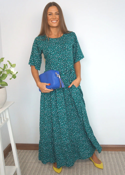 XS The Marina Dress - Emerald Splash dubai outfit dress brunch fashion mums