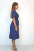 The Midi Flirty Wrap Dress - Perfect Navy dubai outfit dress brunch fashion mums
