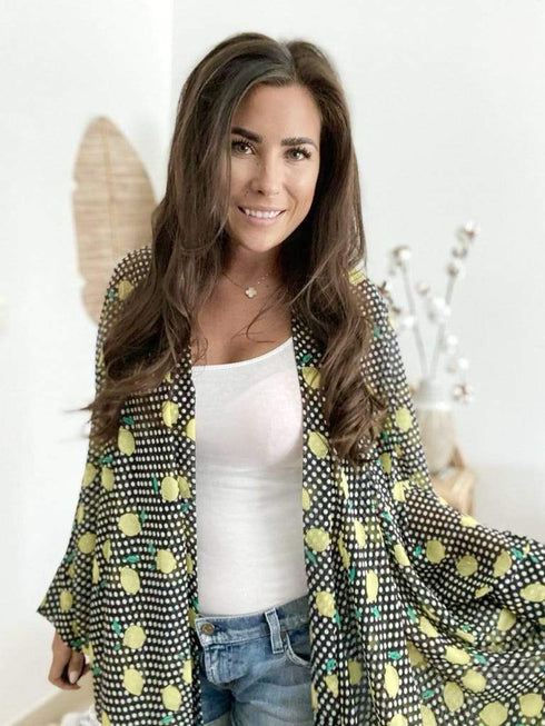 The Palm Kimono - Lemonade Spots dubai outfit dress brunch fashion mums