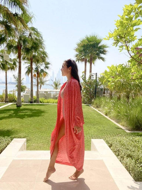 The Palm Kimono - Lipstick Splash dubai outfit dress brunch fashion mums