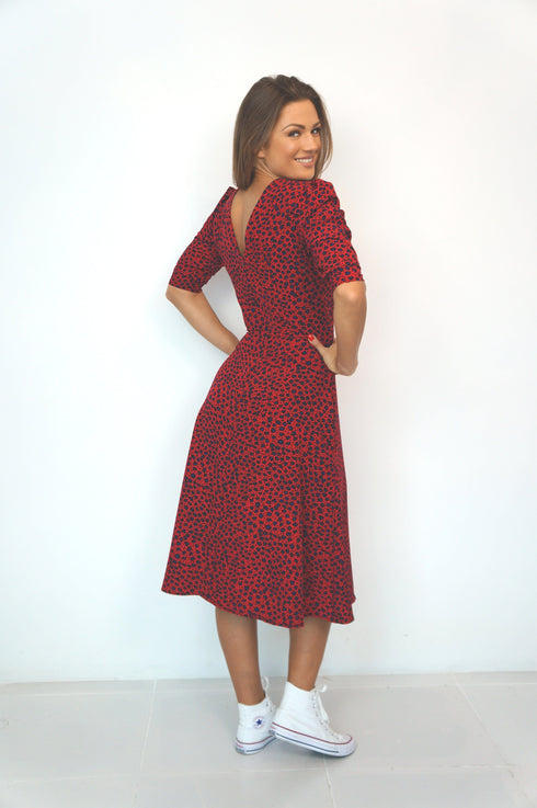The Pixie Dress - Lipstick Leopard... dubai outfit dress brunch fashion mums
