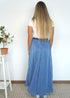 The Pleated Maxi Skirt - Slate Blue Pleats dubai outfit dress brunch fashion mums