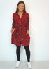 The Shirt Dress - Red Animal dubai outfit dress brunch fashion mums