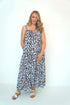 COBALT GOLD LEOPARD The Spaghetti Maxi Dress - Cobalt Gold Leopard dubai outfit dress brunch fashion mums