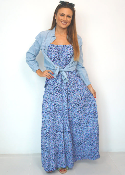 The Spaghetti Maxi Dress - Ditsy Lilacs... dubai outfit dress brunch fashion mums