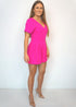 The Tasha Playsuit - Hot Pink dubai outfit dress brunch fashion mums