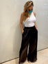 The Tivoli Trousers - Midnight Black Silk dubai outfit dress brunch fashion mums