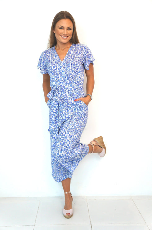 The Wrap Jumpsuit - Painted Riviera dubai outfit dress brunch fashion mums